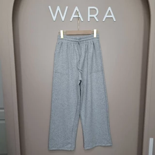 [ CP1 ] WARA กางเกงขายาวสบายพุง(มีเชือก) ผ้า Cotton 260g
