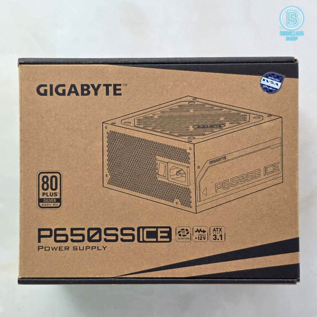 Psu GIGABYTE GP-P650SS ICE 650W 80+SILVER ประกัน 05/28 สินค้ามือสอง