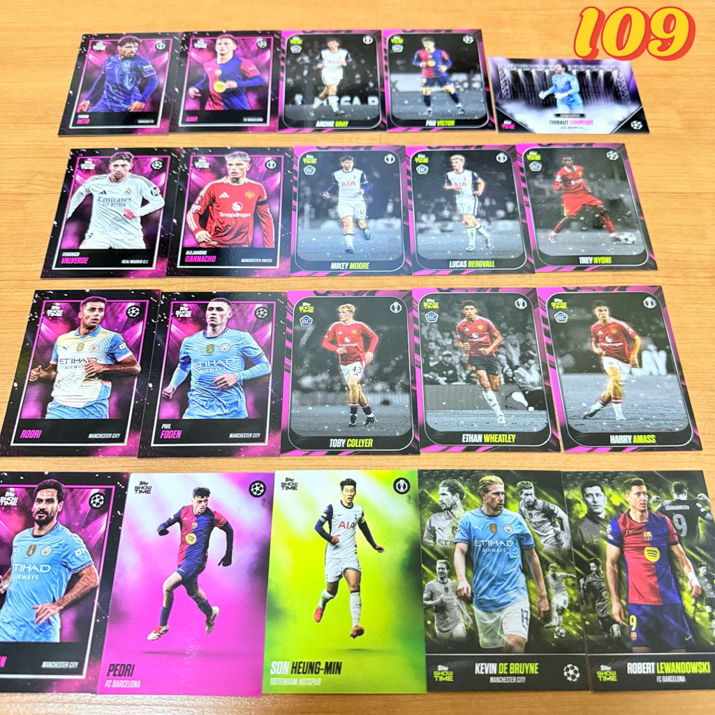 การ์ดสะสมฟุตบอล RC และตำนาน ทีม MANUNITED LIVERPOOL CHELSEA MAN CITY SPUR BARCELONA MADRID ลิขสิทธิ์