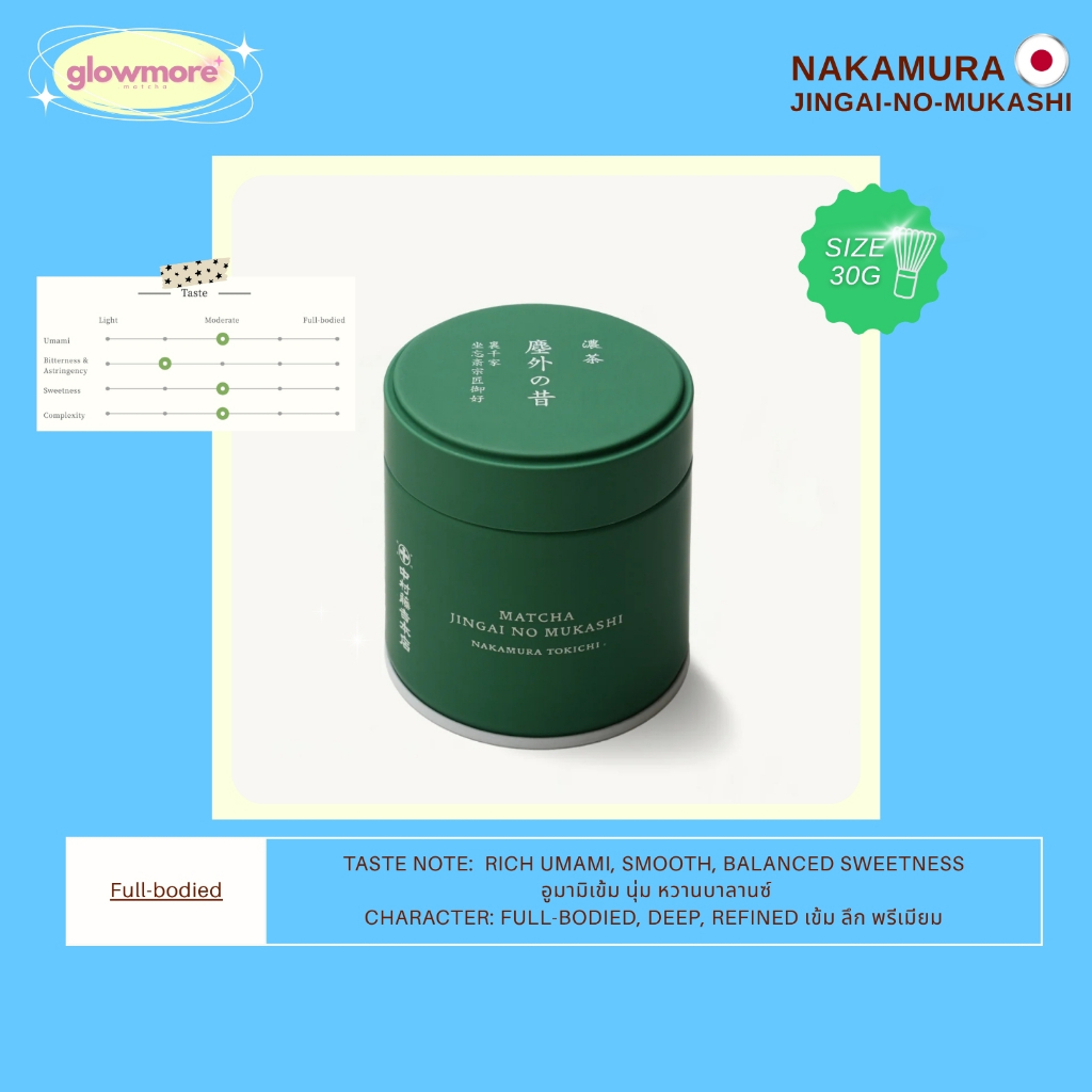 [พร้อมส่ง] Nakamura Tokichi - Matcha Jingai no Mukashi 30g