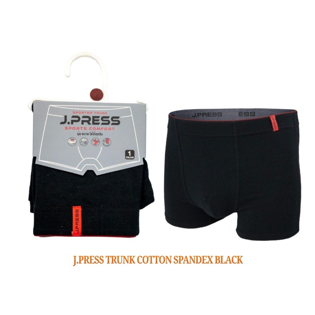 J.PRESS TRUNK COTTON SPANDEX BLACK