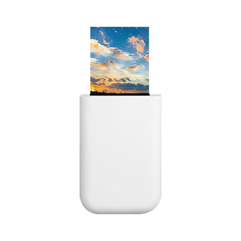Pocket Photo Printer เครื่องพิมพ์ภาพพกพาขนาดเล็กพร้อมบลูทูธ 300 DPI กระดาษกาวในตัว AR