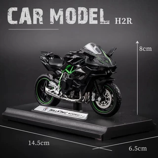1:18 Kawasaki Yamaha โมเดลรถมอเตอร์ไซค์ โลหะผสมรถจักรยานยนต์รุ่นของเล่น ของเล่นของขวัญวันเกิดสำหรับเด็กชาย ของสะสมตกแต่ง