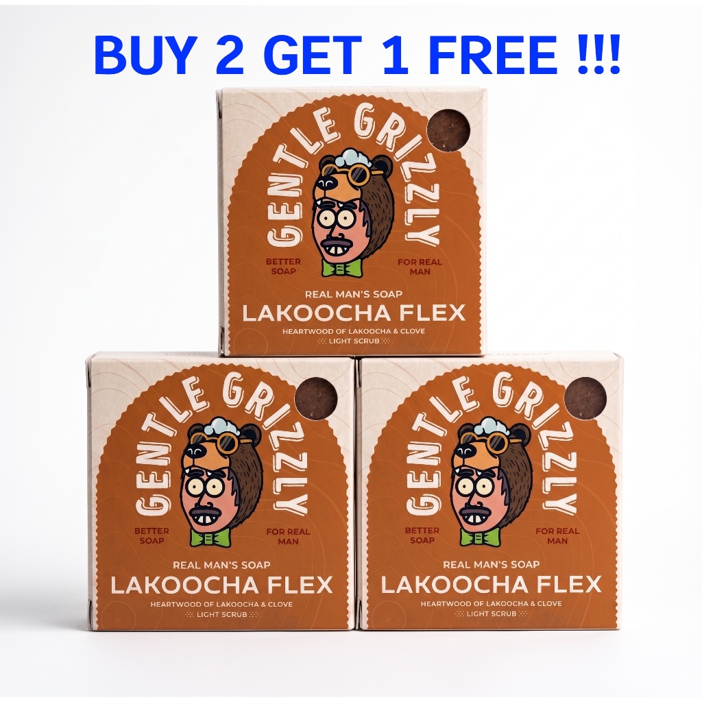 สบู่ก้อน Gentle Grizzly Soap: Lakoocha Flex