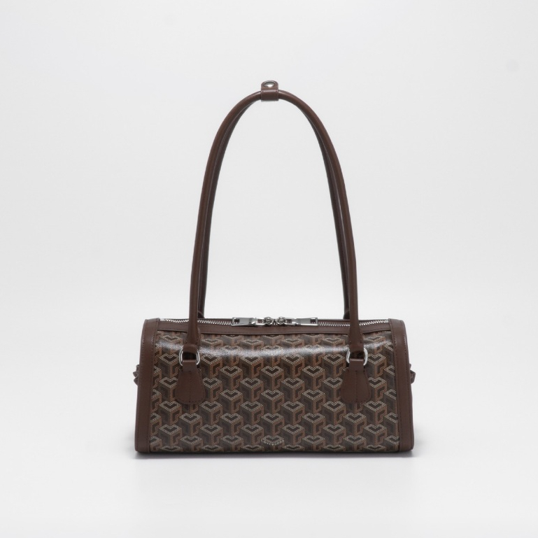 [ LoveGood ] Sphere Capsule กระเป๋า Shoulder Bag ทรง Barrel ขนาด 12" วัสดุ Canvas สายสะพายหนังวัวแท้