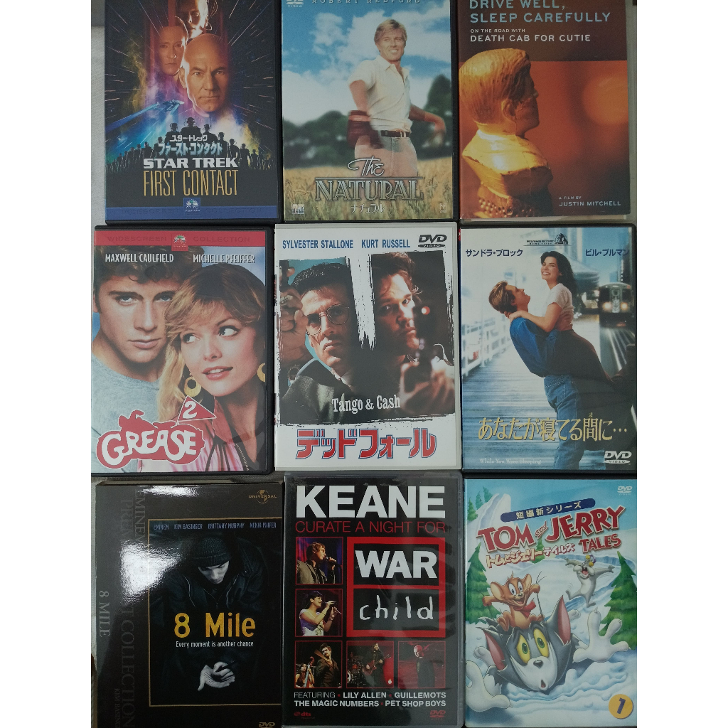 8 Mile,Curate a night For,While You Were Sle,Tango & Cash,Grease วีดี 30 แผ่นที่แตกต่างกัน1～30 JJ315 ราคา ถูกที่สุด ดีลบีเคเค