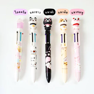 ปากกาแฟนซีลายน่ารัก 1 แท่ง 6-10สี