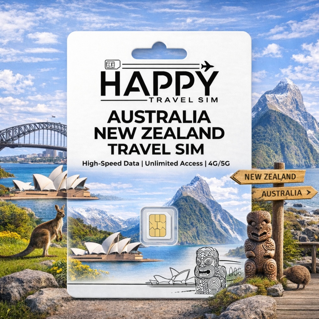 ซิมการ์ดท่องเที่ยวออสเตรเลียและนิวซีแลนด์, Australia & New Zealand Travel SIM Card