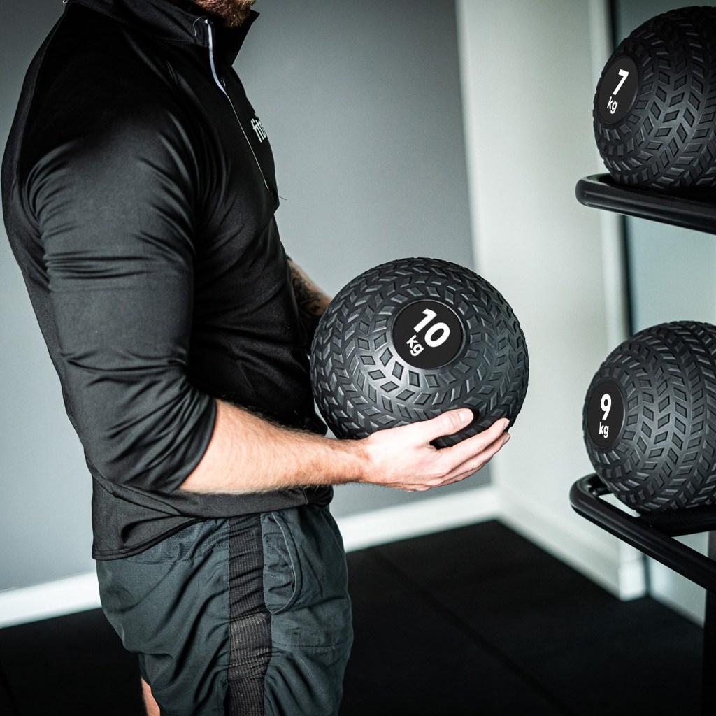 SLAM BALL สแลมบอลออกกำลังกาย 5KG / 7KG / 9KG ลูกบอลออกกำลังกาย จับถนัด ไม่เจ็บมือ
