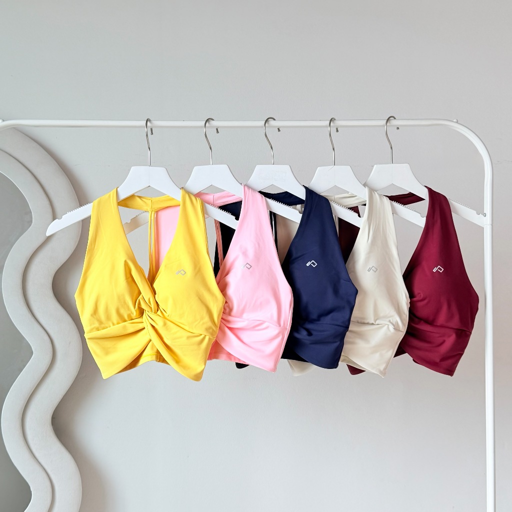 Planky Sports bra (จ129) ชุดโยคะ บราสวย กระชับใส่สบาย ฟิตเนส  บราออกกำลังกายผู้หญิง