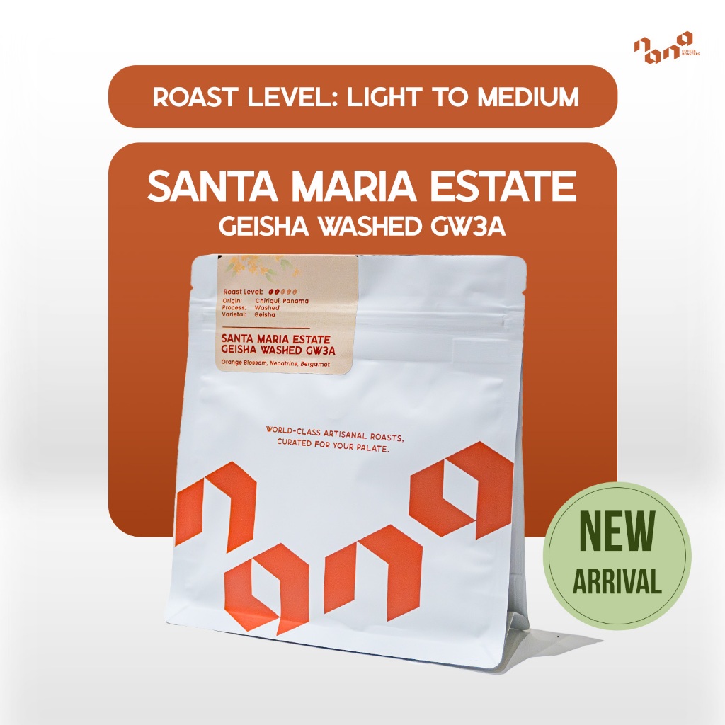 Santa Maria Estate Geisha Washed (GW3A) เมล็ดกาแฟเกอิชา ล็อตพิเศษ 100g by Nana Coffee Roasters