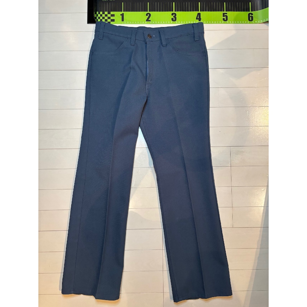 【MADE IN USA】กางเกง Levi's 517 STA-PREST สีน้ำเงินเข้ม วินเทจยุค 80s ซิป 42TALON เอว 33 ยาว 29