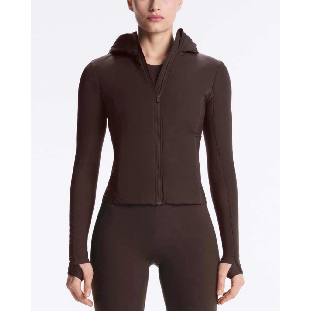 OYSHO เสื้อแจ็คเก็ต เสื้อออกกำลังกาย มีฮู้ด VOLCANIC PADDED JACKET (A3004)