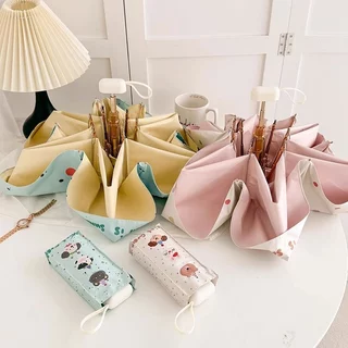 miniร่มพกพา พกพาง่าย มีคุณสมบัติ UPF50+ กันยูวี กันแดด ลายการ์ตูนน่ารัก ใช้ได้ทั้งวันแดดและวันฝนตก