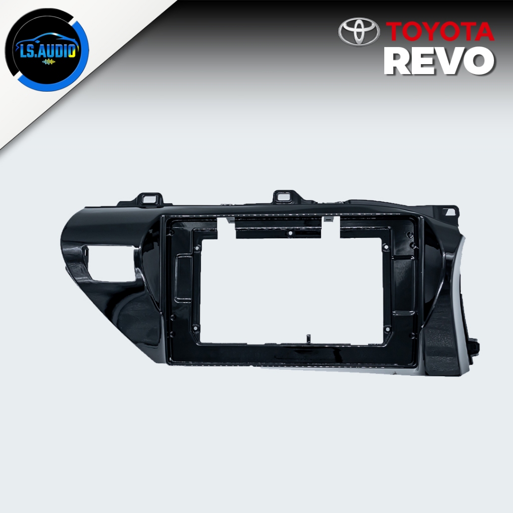 ชุดหน้ากากขนาด 10นิ้ว + ปลั๊กตรงรุ่น Toyota Revo Rocco จอแอนดรอยด์สำหรับติดรถยนต์