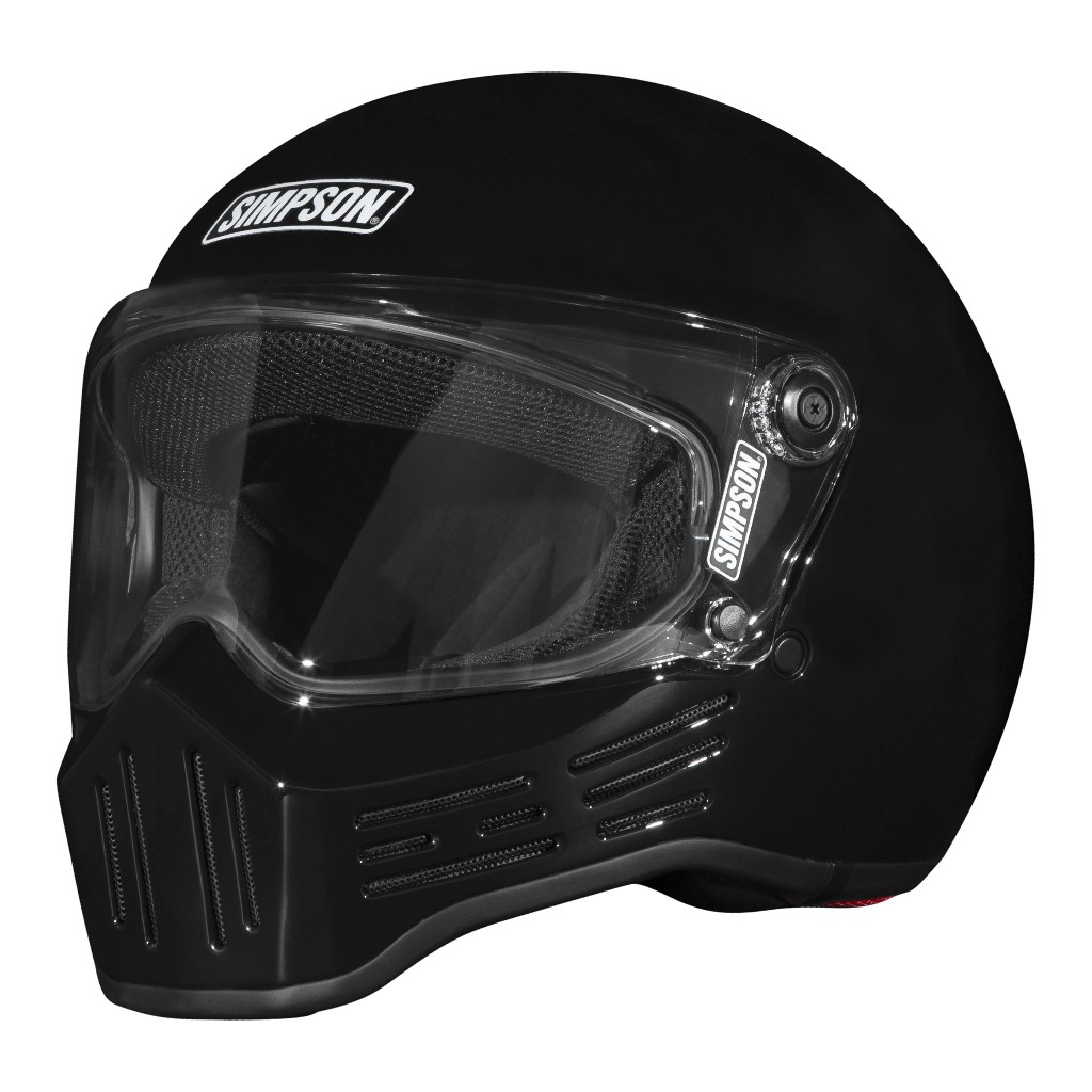 หมวกกันน็อก SIMPSON HELMET - M30 BLACK By Life and Kustom