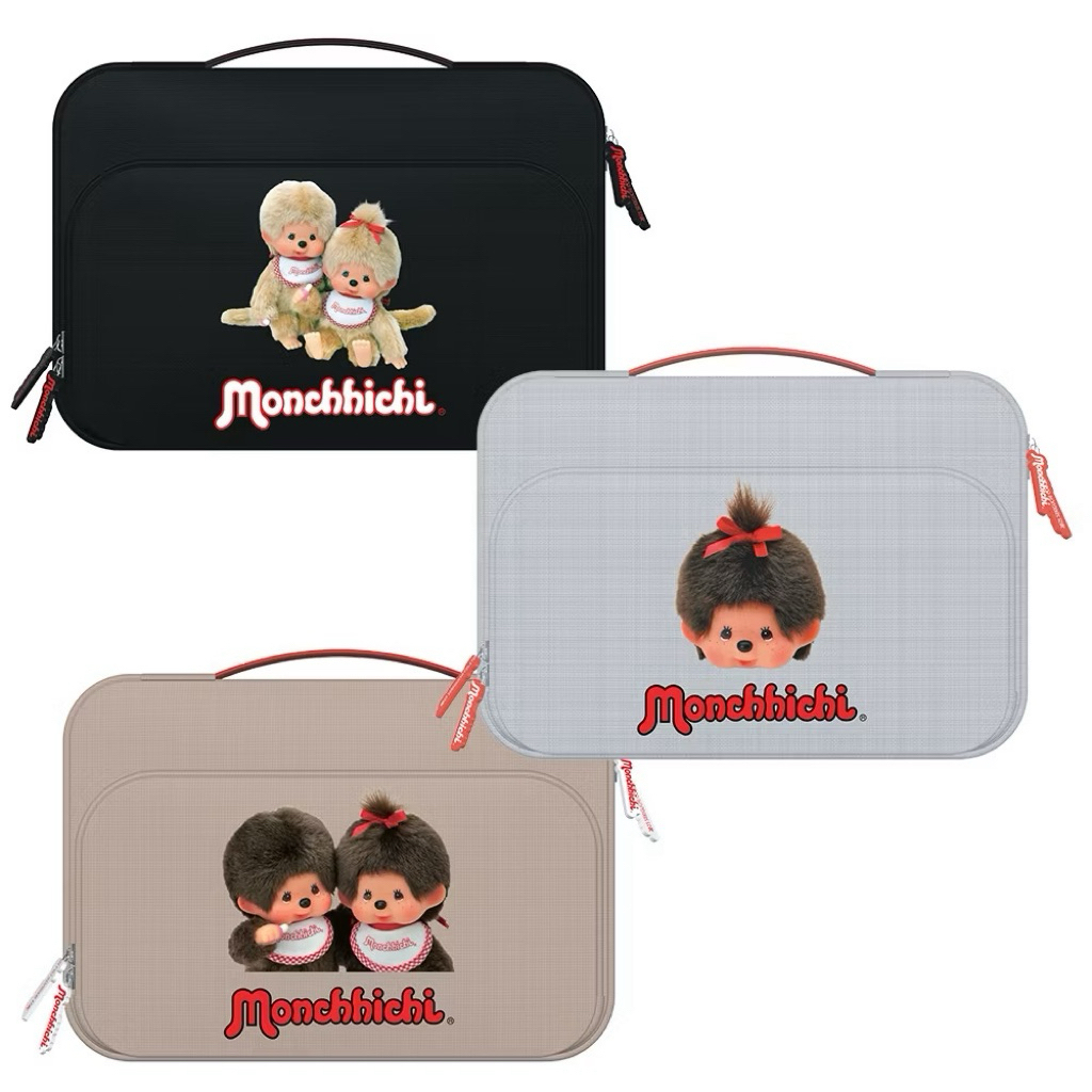 กระเป๋าใส่โน้ตบุค ลาย Monchhichi แล็ปท็อป ขนาด 14.1-15.4 นิ้ว มอนชิชิ รุ่น A-MCLB01 พร้อมส่งจากไทย