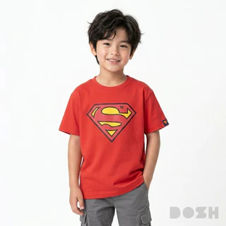 DOSH BOY'S T-SHIRTS SUPERMAN เสื้อยืดคอกลมเด็กชาย 2สี (แดง-ฟ้า) FSBT5030 (4-12)
