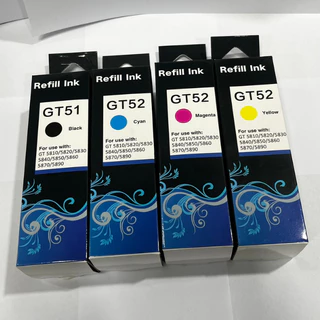 หมึก เอชพี GT53 XL GT53 GT52 ชุด 4 สี รับประกันคุณภาพ(พรีเมี่ยม) 100% เหมาะสำหรับ เอชพี315 เอชพี415 เอชพี500 เอชพี515