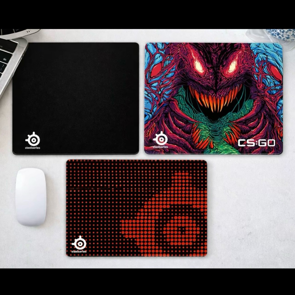 Steelseries แผ่นรองเมาส์ขนาดใหญ่ 400x450x4mm [ คุณภาพระดับพรีเมียม ไม่ใช่งานเย็บขอบทั่วไป ] สำหรับการเล่นเกม FPS