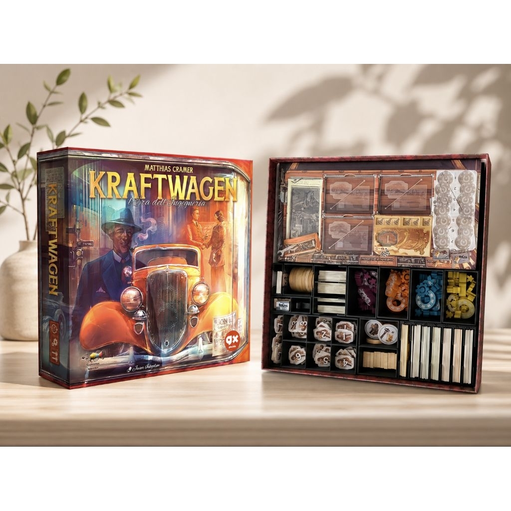 ​🏎️ [PETG] Kraftwagen Organizer - Insert จัดระเบียบชิ้นส่วนวิศวกร (งาน 3D Print) ไม่รวมตัวเกม

