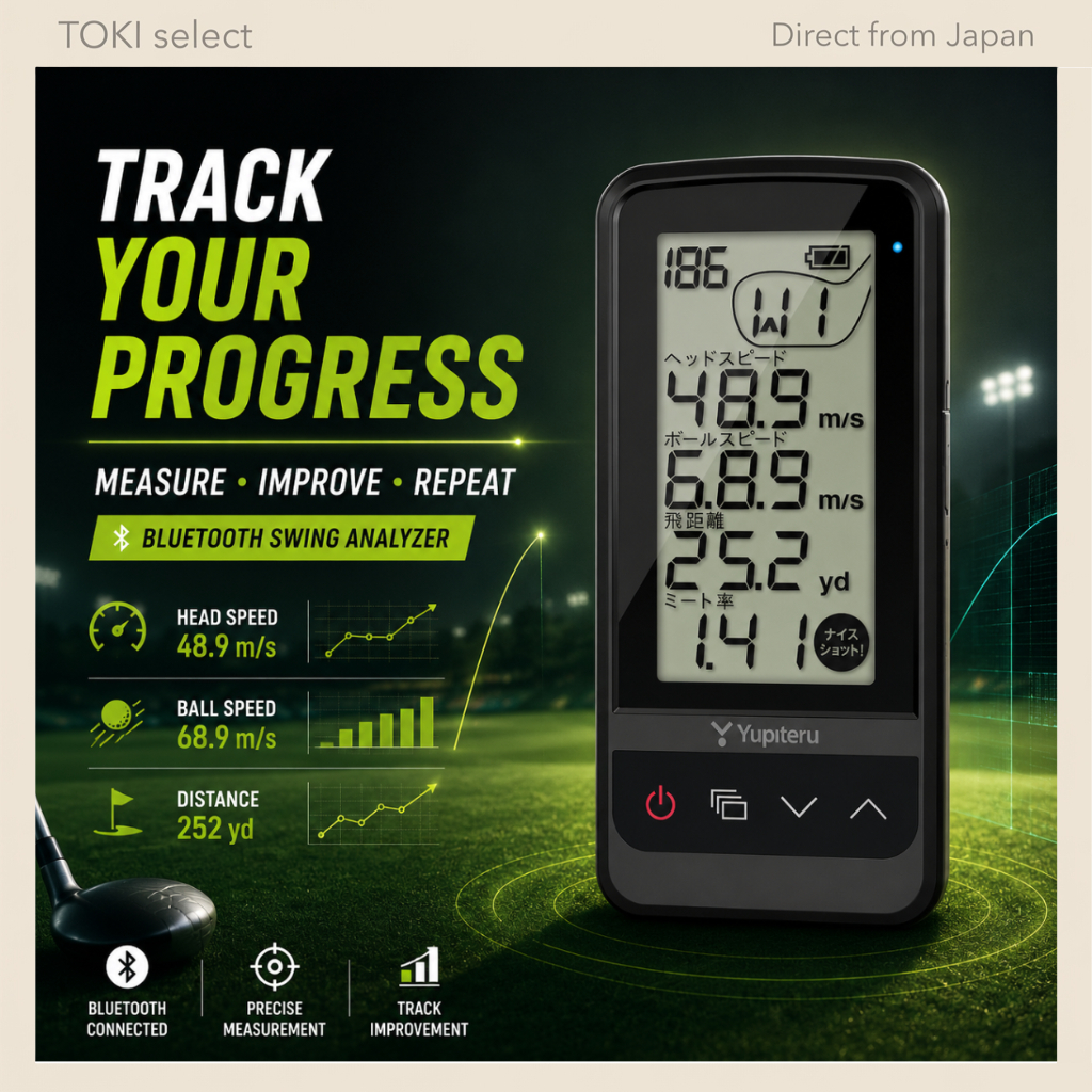 YUPITERU GST-7 BLE Golf Swing Analyzer Bluetooth Speed Distance Practice Monitor