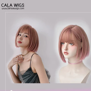 วิกผมcalawigsรหัสD807 บ็อบสั้นผมทำจากไหมเกาหลีมีหนังศรีษะบริเวณแสก สินค้าสวยตามภาพ100%พร้อมส่งในไทย