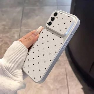 INS ลายจุด เคส For Samsung A27 A37 A57 S26 A07 A17 A56 A36 A06 A16 A35 A55 A15 เคสโทรศัพท์หนังแกะ เคสโทรศัพท์ เคสมือถือ