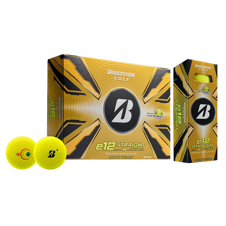 [HOT...Buy1, Free1] Bridgestone Golf 2025 - E12 Straight MINDSET YELLOW  Price: 1,290 THB/dz