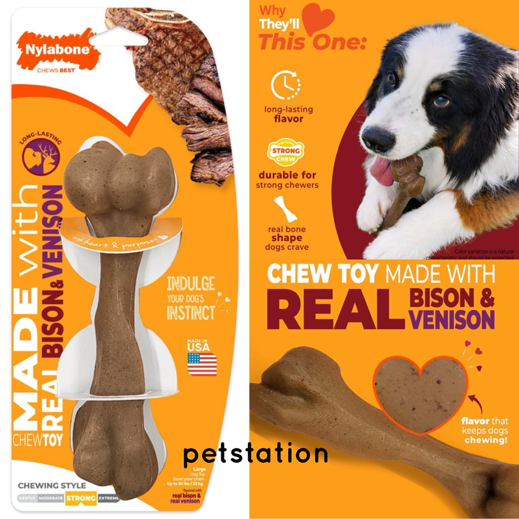 Nylabone Strong Chew Femur Bison & Venison