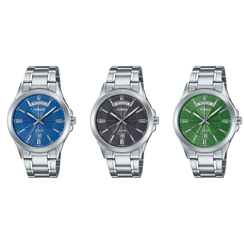 CASIO นาฬิกาข้อมือผู้ชาย สายสแตนเลส รุ่น MTP-1381D,MTP-1381D-2A,MTP-1381D-3A,MTP-1381D-8A
