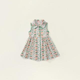 Hania kids💕พร้อมส่ง💕ชุดเดรสเจ้าหญิงชุดเดรสกระโปรง ลายดอกไม้ สไตล์ตะวันตก สําหรับเด็กผู้หญิง -K3124462