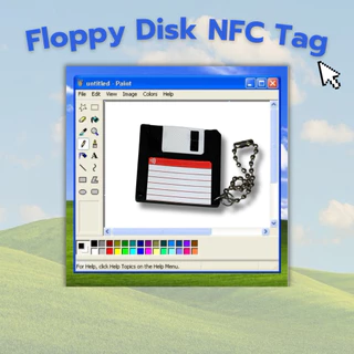 พวงกุญแจ Floppy Disk NFC Tag 💾🛜 งาน 3D Print