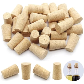 20 ชิ้นต่อถุง จุกไม้ก๊อก จุกไวน์ บรรจุ 22x44 mm จุกคอร์ก สำหรับขวดไวน์ แบบมาตรฐาน ไม้ก๊อกขวดเบียร์ ไวน์