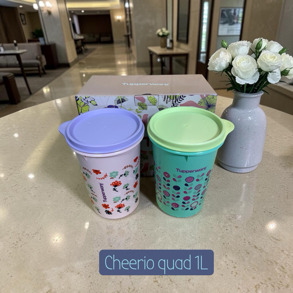 ขวดโหล Tupperware รุ่น Cheerio Quad (1ใบ) 1L