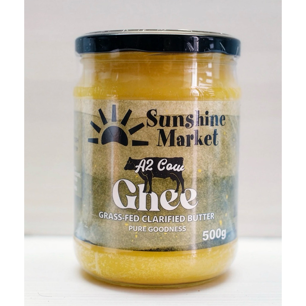 [ส่งด่วน] Sunshine Market A2 Grass-Fed Ghee 500g Ghee จากนมวัว A2 ที่้เลี้ยงด้วยหญ้า