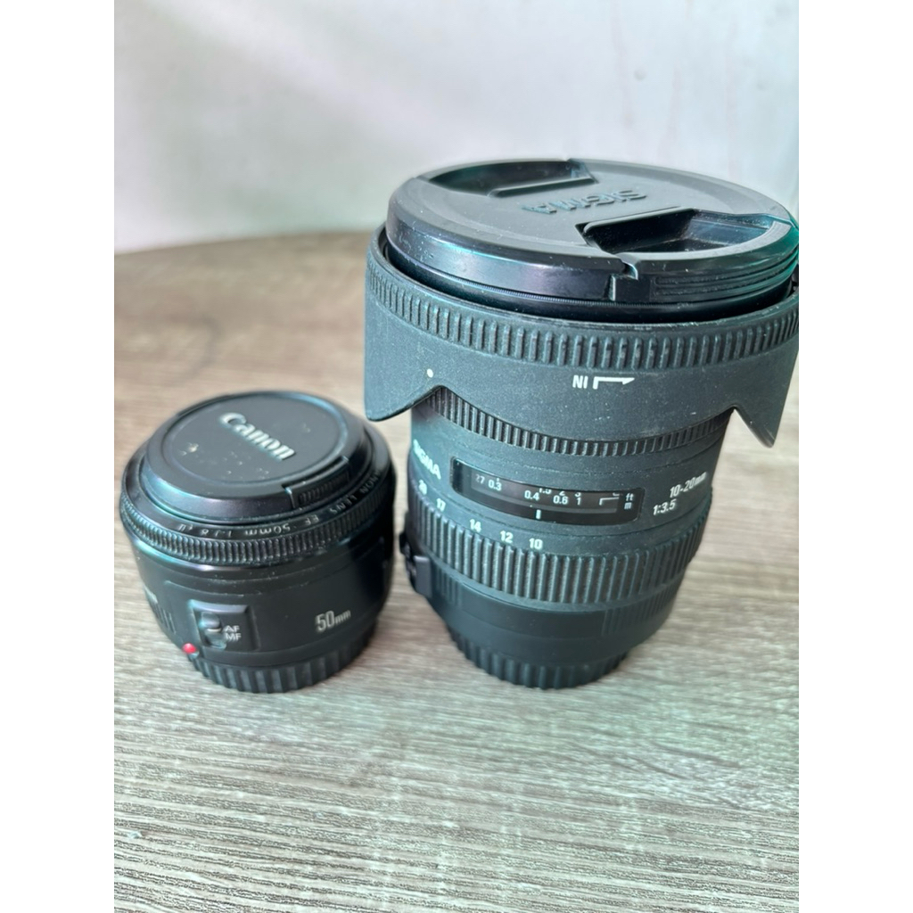 Sigma 10-20 และ canon 50 1.8 ii ตามสภาพ