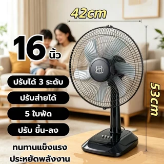 พัดลม ตั้งพื้น 16 นิ้ว อุตสาหกรรม คุณภาพดี ปรับ 3 ระดับ เย็นแรง ใช้ได้ทั้งบ้านและออฟฟิศ