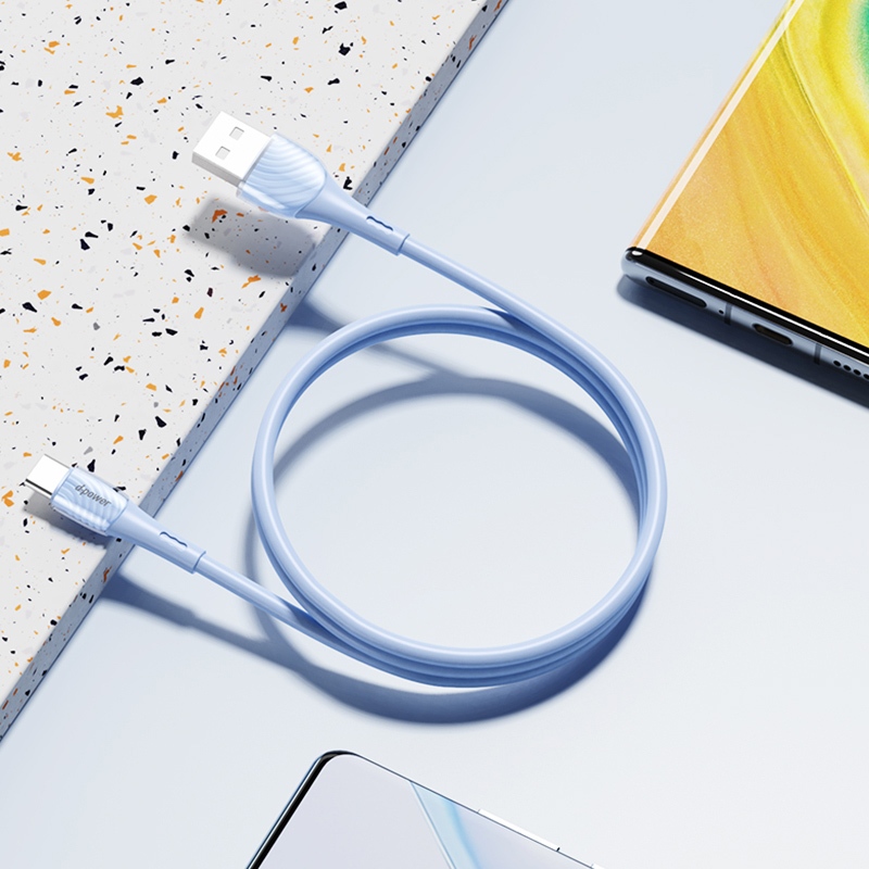 d-power สายชาร์จเร็ว 3A รุ่น CB-X13 สายซิลิโคนนุ่มพิเศษ ทำความสะอาดง่าย ถ่ายโอนข้อมูลได้ ยาว 1 เมตร (Micro/Type-C/IP)