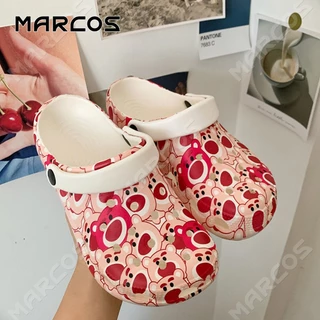 MARCOS รองเท้าแตะรูสุภาพสตรีกันลื่นกันน้ําสไตล์ใหม่ อุปกรณ์เสริม ทําเองสบาย สดชื่น ระบายอากาศได้ดี#08