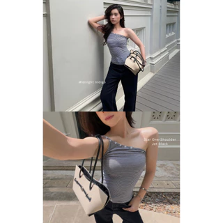 arka atelier - midnight indigo jeans (s-xxl) กางเกงยีนส์เอวสูงขากระบอกกลาง