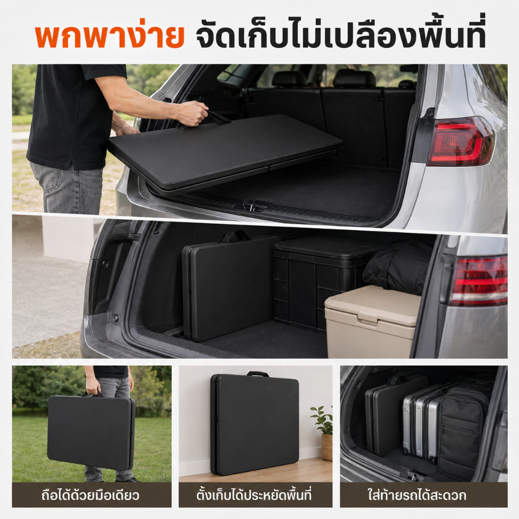 โต๊ะพับอเนกประสงค์ ขนาด 120x60 ซม thumbnail 7