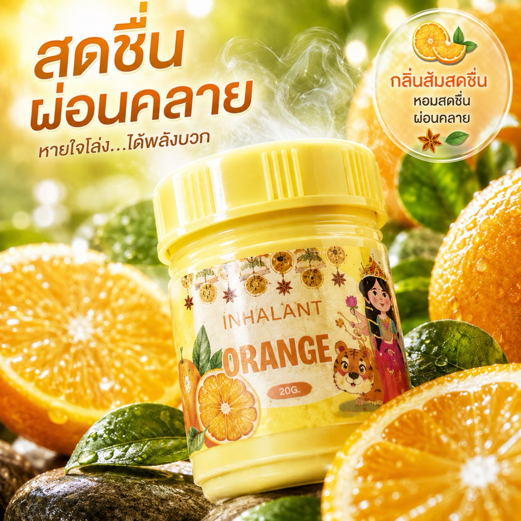 🍊สมุนไพรสูดดมกลิ่นส้มมะลิ สายมูต้องมี