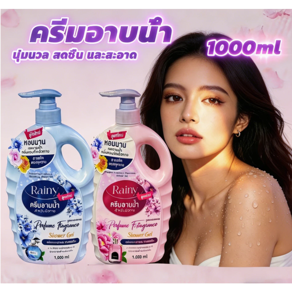ซื้อ 1 แถม 1 ครีมอาบน้ำ เจลอาบน้ำตัวหอม 2*1000ml กลิ่นน้ำหอม เนื้อ ติดทนนาน shower body wash wash wash bady bady