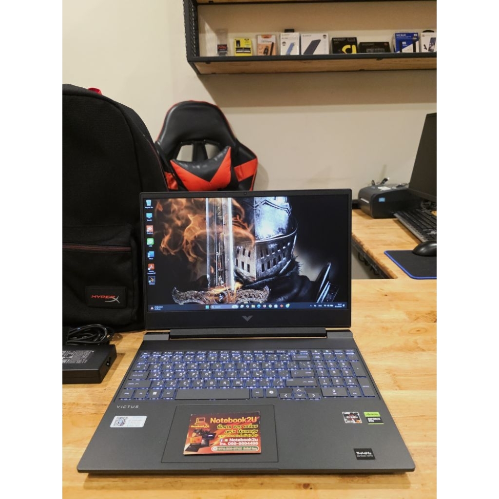 HP VICTUS15-FB3086AX R7-7445HS RTX4050 RAM16GB.DDR5 SSD512GB.G4 สภาพนางฟ้า99%
