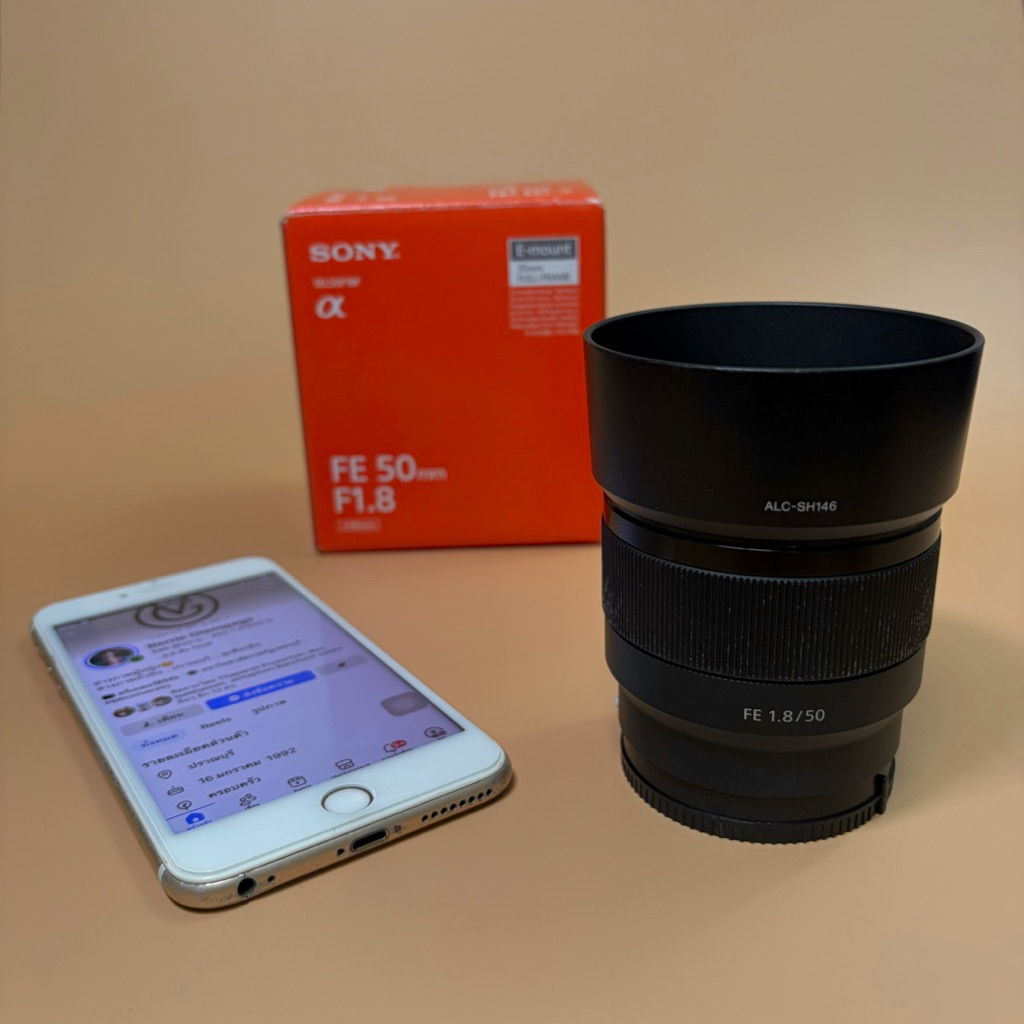 Sony 50 mm f 1.8 FE เลนส์กล้องฟลูเฟลมมือสอง