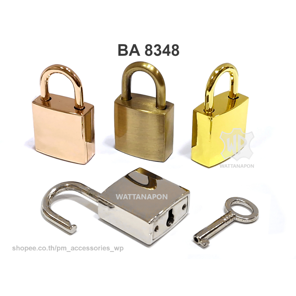 BA 8348 ตัวล็อคแม่กุญแจประดับกระเป๋า padlock for fashion bag