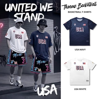 เสื้อยืด เสื้อแขนสั้น Shooting Shirts USA NAVY | USA WHITE [ มีไซส์ใหญ่ ]