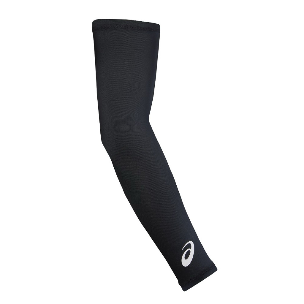 ปลอกแขน ASICS ผ้าลื่น (ป้องกัน UV) ⚫️สีดำ Performance  Black