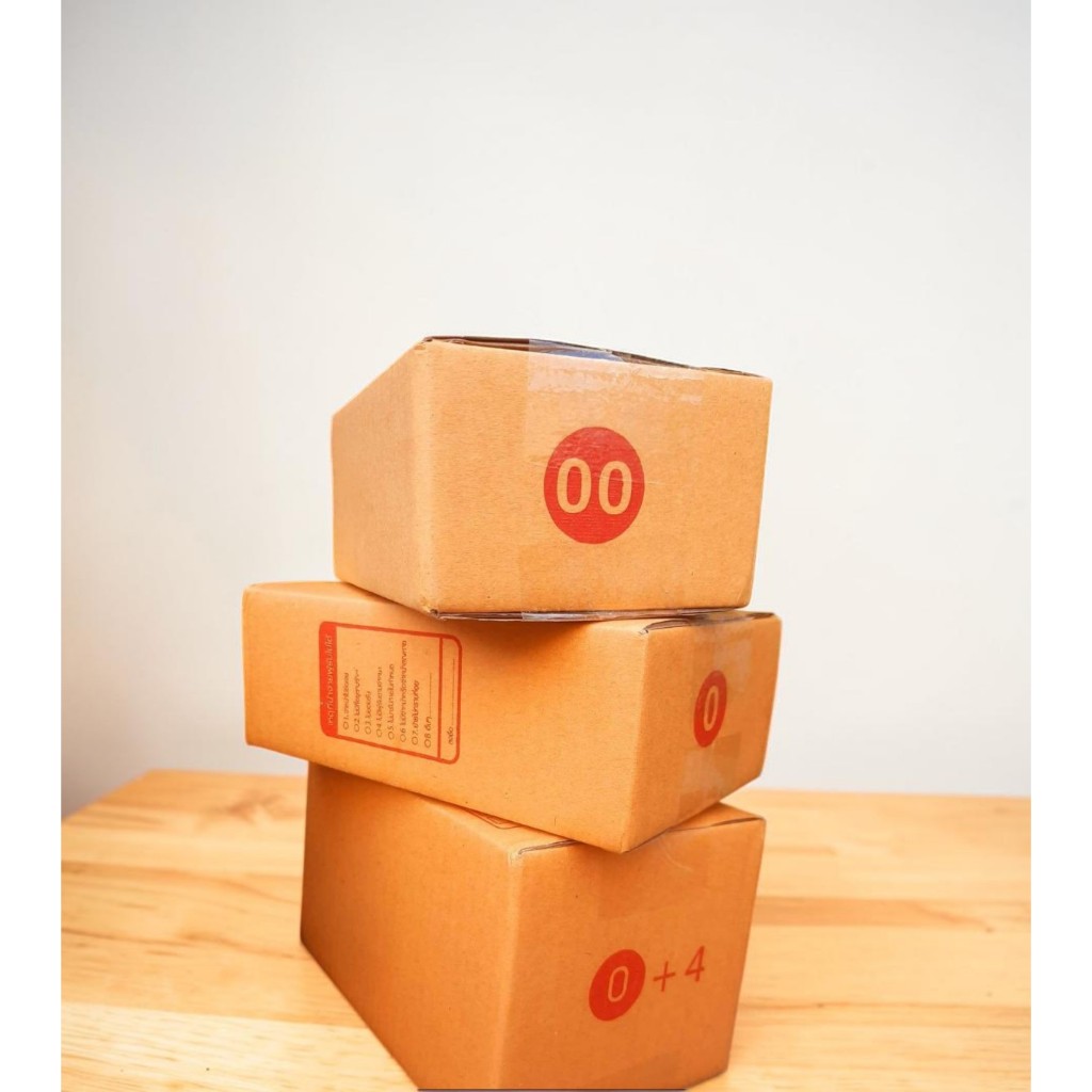 กล่องไปรษณีย์ เบอร์ 0 00 0+4 แพ็ค100ใบ ราคาถูก ราคาโรงงาน